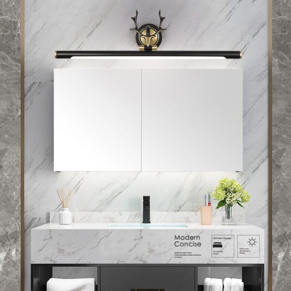 Full Copper Antler Shape Bathroom Mirror Lamp - Image 5