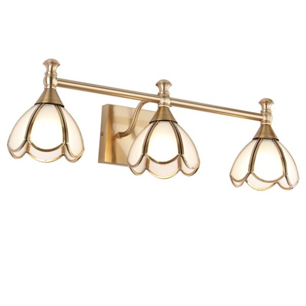 Retro Style Flower Lampshade Bathroom Wall Light Fixture - Image 6