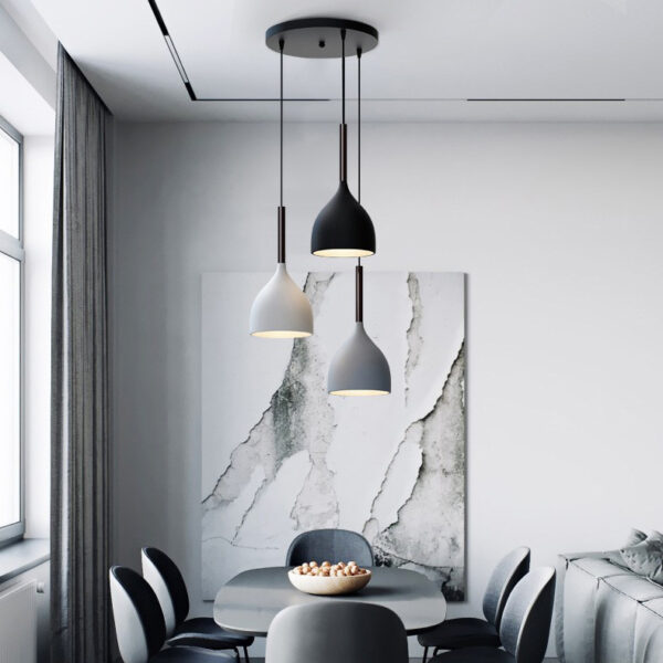 Modern Nordic 3-Light Pendant Lamp - Image 2
