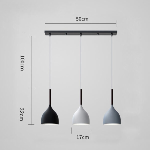 Modern Nordic 3-Light Pendant Lamp - Image 5