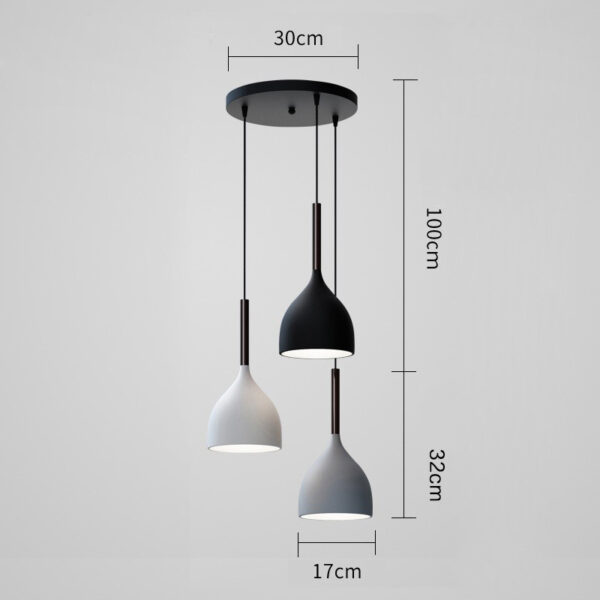 Modern Nordic 3-Light Pendant Lamp - Image 6