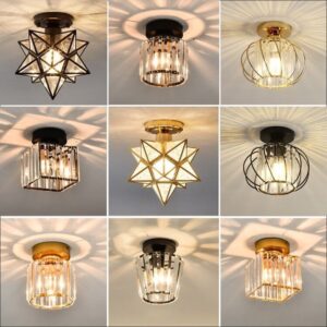 Crystal Lustre Entrance Hallway Ceiling Lamp