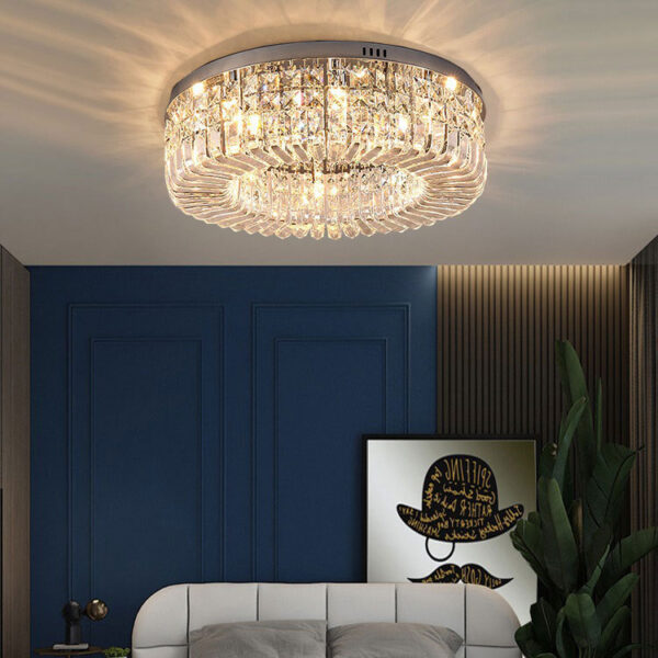 Luxury Design Modern LED Ceiling Lamp Crystal Chandelier - Image 3