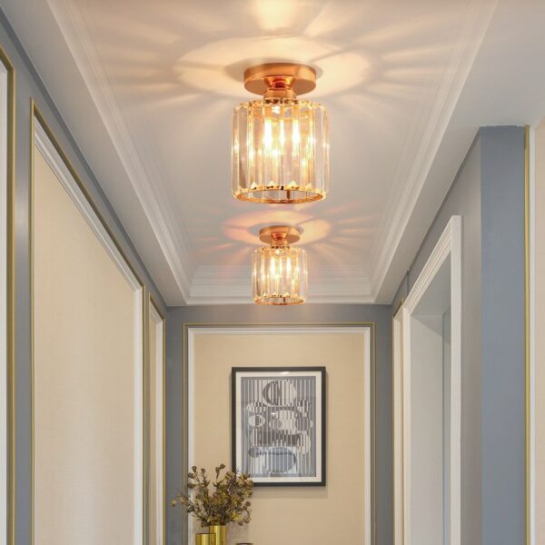 Crystal Lustre Entrance Hallway Ceiling Lamp - Image 3