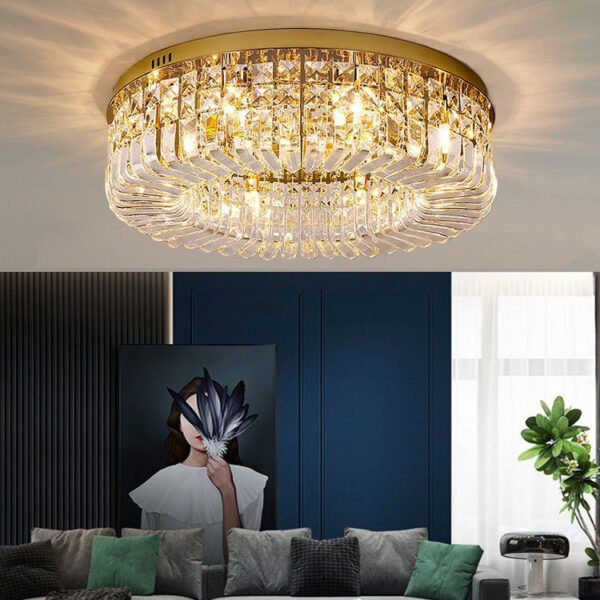 Luxury Design Modern LED Ceiling Lamp Crystal Chandelier - Image 4