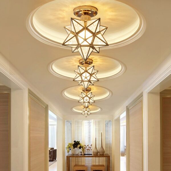 Crystal Lustre Entrance Hallway Ceiling Lamp - Image 4