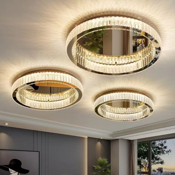 Prime Quality Round Crystal LED Chandelier Ceiling Light - Image 3