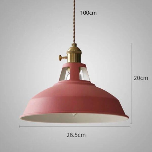 Multiple Colors Industrail Metal Pendant Light - Image 5