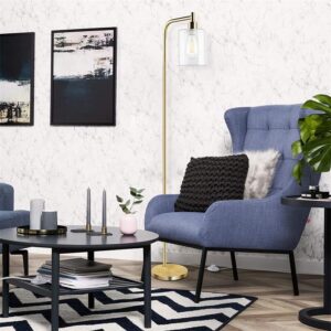 Clear Glass Shade Sturdy Standing Floor Lights