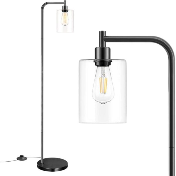 Clear Glass Shade Sturdy Standing Floor Lights - Image 6
