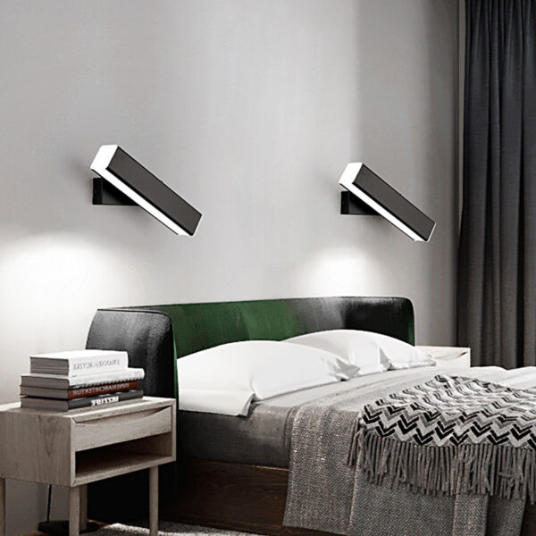 Moden Stylish Bedroom Rotatable LED Wall Light - Image 3