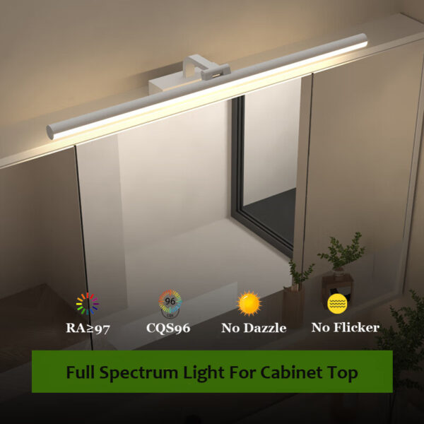 Full Spectrum Vanity Cabinet Top LED Mirror Lamp Fixture - Image 6
