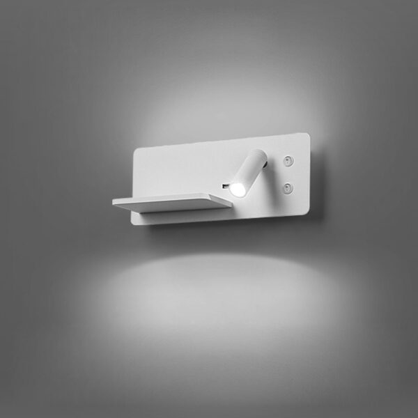 Hotel Bedside Wall Lighting with 2 Lights and Charging Function - Image 6