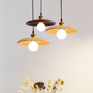 Chinese Style Modern Wood Hanging Pendant Light
