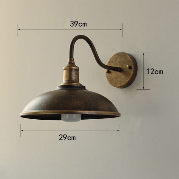 Retro Style Antique Bronze Wall Sconce Light - Image 5