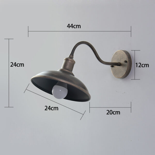 Retro Style Antique Bronze Wall Sconce Light - Image 7