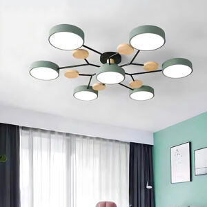 Modern Nordic Wood+Metal Ceiling Lamp