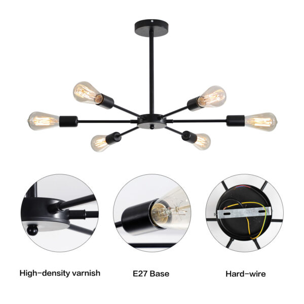 Living Room LED Ceiling Light Simple Chandelier - Image 4