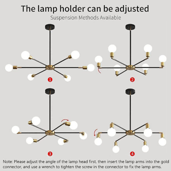 Living Room LED Ceiling Light Simple Chandelier - Image 8