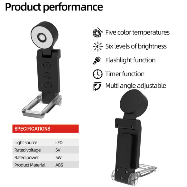 New Arrival Versatile Portable Eyecare Book Clip Light - Image 8