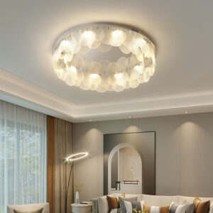 Modern Glass LED Ceiling Lamp for Living Room Bedroom