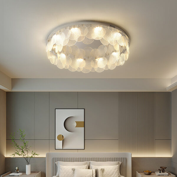 Modern Glass LED Ceiling Lamp for Living Room Bedroom - Image 2