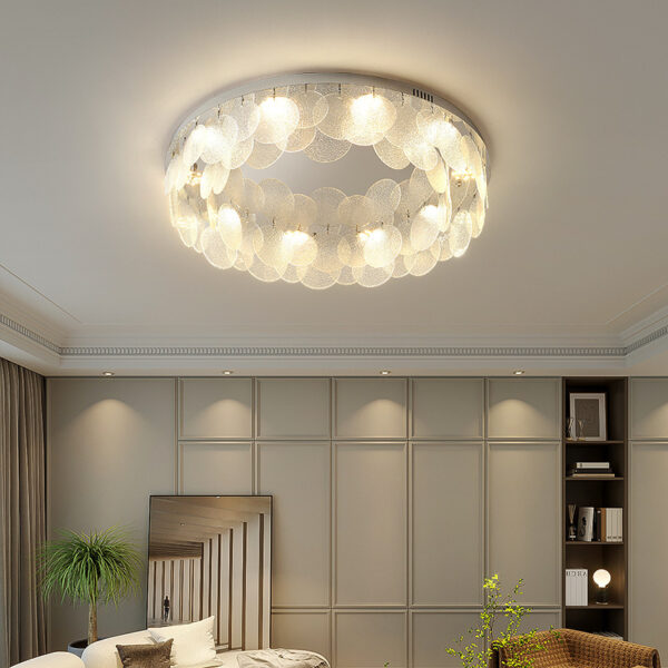 Modern Glass LED Ceiling Lamp for Living Room Bedroom - Image 4