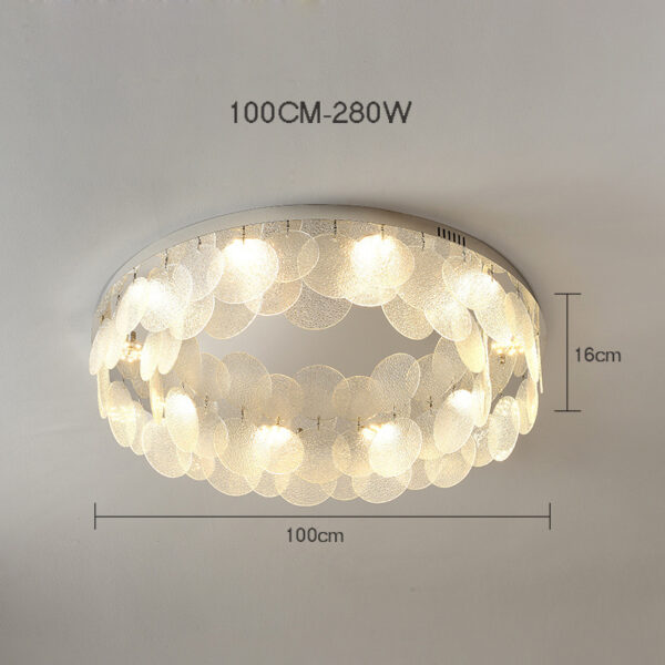 Modern Glass LED Ceiling Lamp for Living Room Bedroom - Image 8