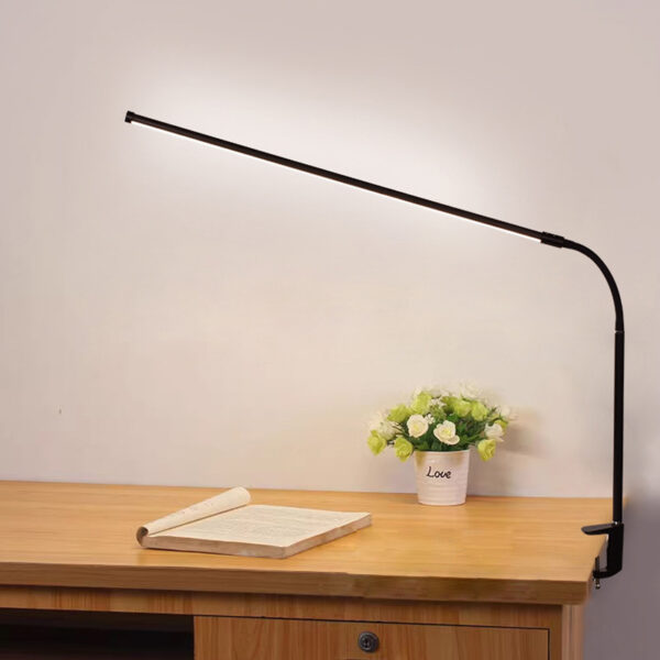 Full Spectrum Linear LED Desk Light with Clip Base - Image 2