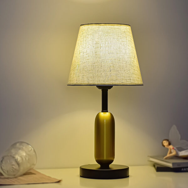 Small Metal Fabric Warm LED Table Lights - Image 3
