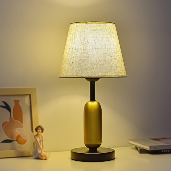 Small Metal Fabric Warm LED Table Lights - Image 4