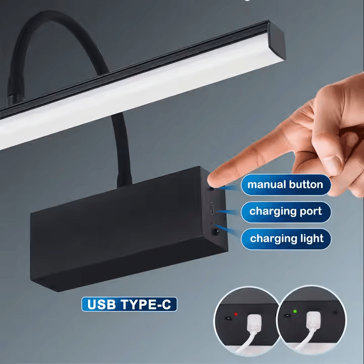 Cordless Rechargeable Flexible Arm Picture Display Lamp - Image 4