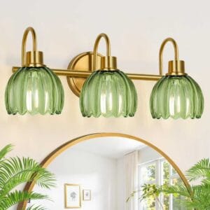 Popluar Tulip Glass Shade Vanity Mirror lights