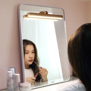 Modern Style Wooden Magnetic LED Mirror Light